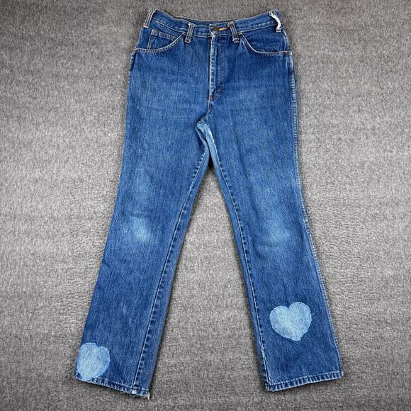 Vintage‎ Dickies Jeans Men's 32x30 (30x30) Dark Wash Denim USA Talon Zipper 70s - Picture 1 of 11